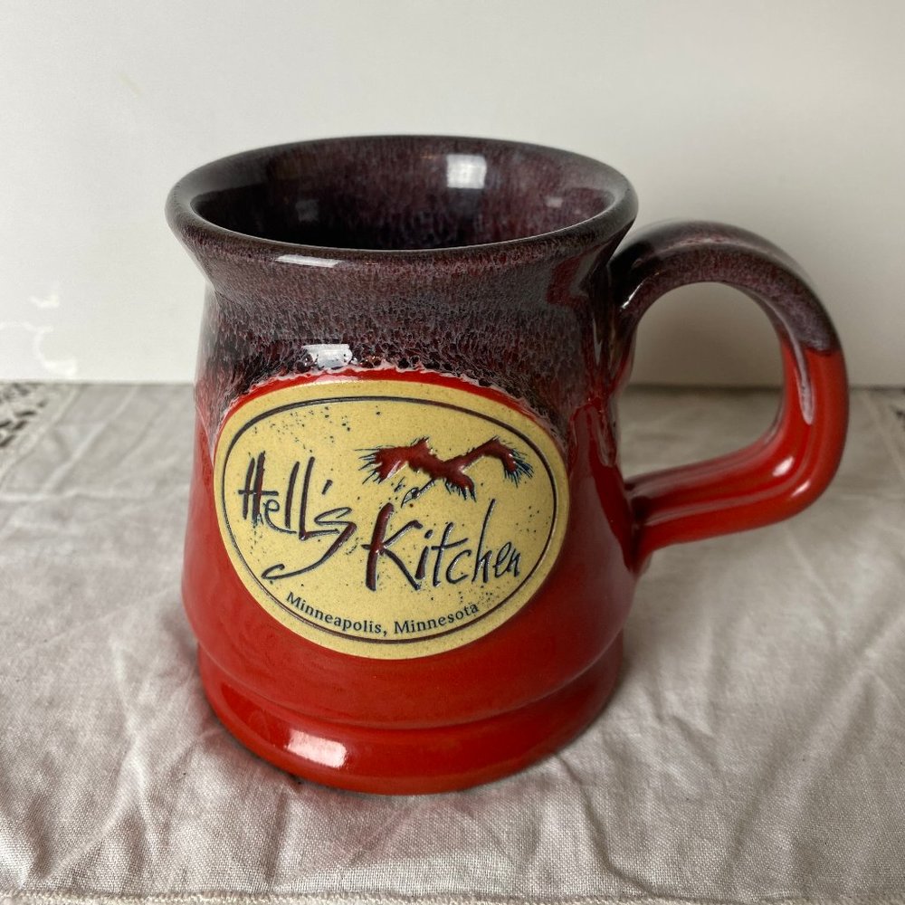 Hell's Kitchen Red Glazed Coffee Mug Deneen 2014